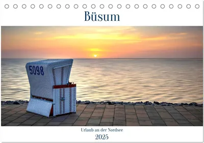 Produktbild von Büsum - Urlaub an der Nordsee (Tischkalender 2025 DIN A5 quer), CALVENDO Monatskalender