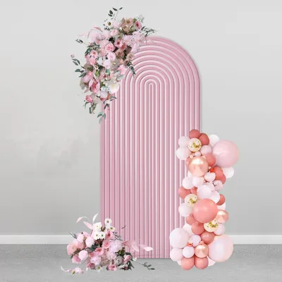 Image de Solidchoice - Fond double face pour mariage et fête, couleur rose
