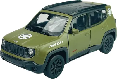 Obrázek produktu pro Welly Jeep Renegade Trailhawk Military 1:34-1:39 Die Cast Metal Model v krabici 43736