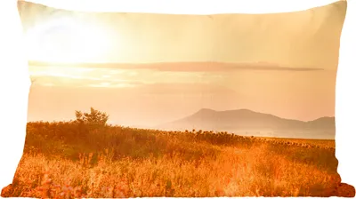 Produktbild von MuchoWow® Zierkissen Sofakissen Wohnzimmer Dekokissen 50x30 cm Sonnenaufgang in einem Naturschutzgebiet - Wohnzimmerdekoration - Polster mit Photo