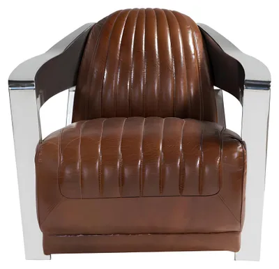 Produktbild von Vintage Aviator Pilot Chair Vintage Distressed Rot Real Leather