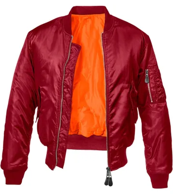 Productafbeelding van Brandit MA1 jas, kleur rood, heren, maat L
