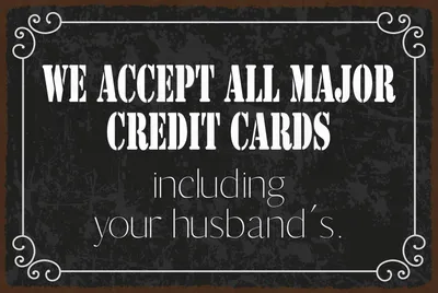 Produktbild von vianmo Blechschild 20x30 cm we accept all major credit cards
