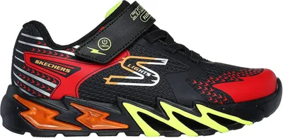Produktbild von Skechers Flex-Glow Bolt Black / Red, Orange, & Yellow Größe EU 28