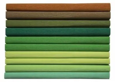 Image de Papier crêpé 25x200 cm 10 rouleaux 8 couleurs vert Happy Color 3640-2521-MIX-5