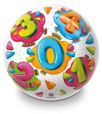 Zdjęcie produktu dla Piłka dziecięca Mondo Numbers Ball 230 mm