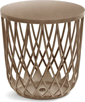 Obrázek produktu pro Univerzální koš UNIQUBO ECO WOOD s plastovým víkem kávový 44,7cm