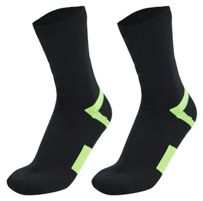 Produktbild von 1 Paar wasserdichte Socken, elastisch, atmungsaktiv, mittelhoch geschnitten, weich, winddicht, geeignet für Winterwanderungen, Waten, Reiten und Skifahren – ideal für Outdoor-Sportarten