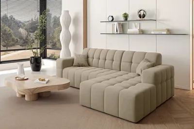Produktbild von Kaiser Möbel Ecksofa L-förmiges Nimes-Eckmöbel links/rechts Beige Rechts