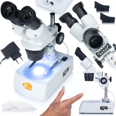 Obrázok produktu pre Rosfix Mars s MSMS-B-PZPD1 – Binokulárny Stereo Mikroskop s Podsvietením | Optika Vyrobená z Vysoko Kvalitného Skla
