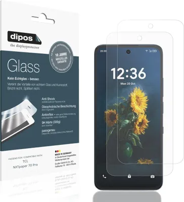 Image de 2x Protection ecrán pour TCL NXTpaper 70 Pro mat Verre souple Film Protecteur 9H dipos