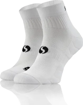 Produktbild von Sesto Senso Sport Socken - Atmungsaktiv und Nahtlos, Baumwolle, Anatomic Fit, Feuchtigkeitskontrolle, Schutz für Achillessehne, Unisex, Weiß, Ideal für Sport und Alltag 39-42