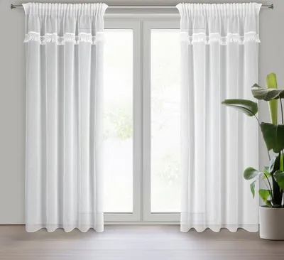 Produktbild von Gardine KIRA 1 weiß 140x270 cm  Kräuselband