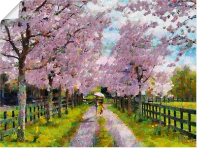 Produktbild von ARTland Poster Der Weg ins Paradies Größe: 80x60 cm