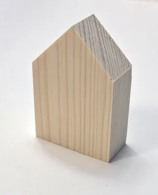 Produktbild von Astreine Holzhaus zum Bemalen oder als Deko 5x7x2,2 cm