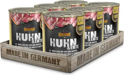 Produktbild von BELCANDO® Huhn & Ente mit Hirse und Karotten 6x 800g