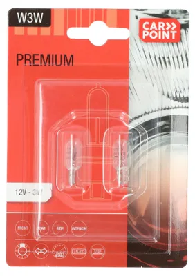 Productafbeelding van 1x CARPOINT 0760143 Premium instrumentenverlichting gloeilamp, 3W, 12V