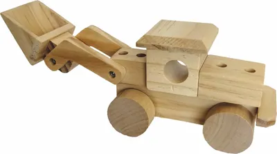 Produktbild von Bagger Radlader Holzbausatz 7 Jahre