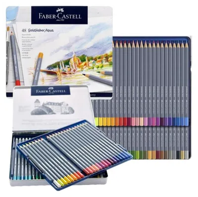 Image de Faber-Castell 114648 FABER-CASTELL Aqua.stift Goldfaber Aqua 48-Metalletui