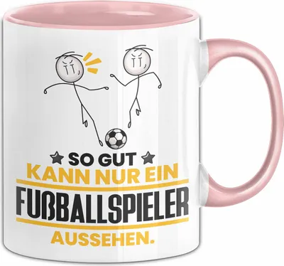 Produktbild von Fußballspieler Geschenk Tasse So Gut Kann Nur Ein Fußballspieler Aussehen Geschenkidee Kaffee-Becher (Rosa)