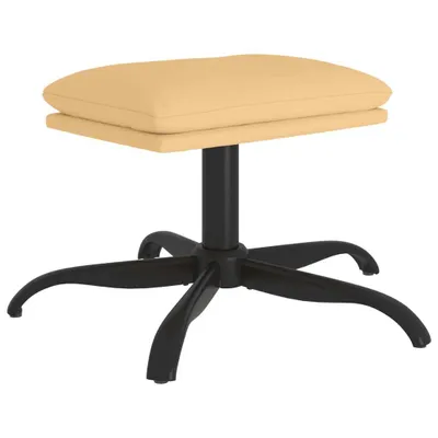 Produktbild von Fußhocker Creme 60x60x36 cm Mikrofasergewebe