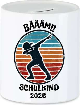 Produktbild von Bääm! Schulkind 2026 Spardose Einschulung Geschenk Schulanfang Schule