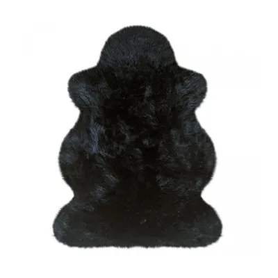 Produktbild von Heitmann Felle Australisches Premium Lammfell Farbe Schwarz; Größe ca. 100 x 68 cm 102SZ