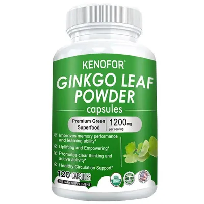 Produktbild von Ginkgo-Kapseln (Nootropikum/kognitives Stimulans) – Gehirn und Konzentration