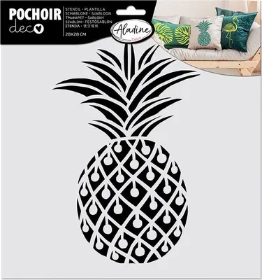 Produktbild von Textilschablone - Ananas