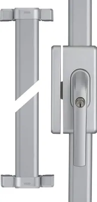 Produktbild von ABUS Fenster-Zusatzsicherung FOS650 AL0125 - Stangenschloss mit Druckzylinder, gleichschließend - ABUS-Sicherheitslevel 10-73017 - Silber