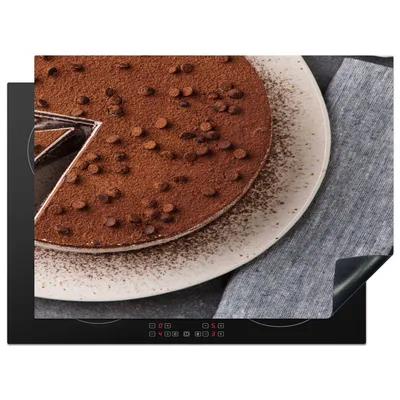 Produktbild von KitchenYeah© Herdabdeckplatte Torte - Schokolade - Kaffee , 71x52cm, Küche Deko, Glaskeramikkochfeld Herdabdeckung, Abdeckplatte fùr Kochfeld
