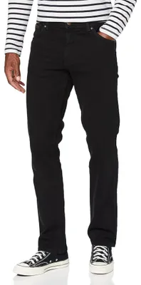 Produktbild von WRANGLER - Jeans Herren - Authentic Straight Fit - Texas - Schwarz Overdye