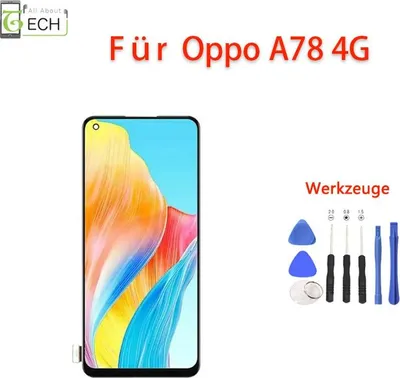 Produktbild von Für OPPO A78 4G CPH2565 LCD Display (OLED) mit Rahmen Touchscreen Bildschirm