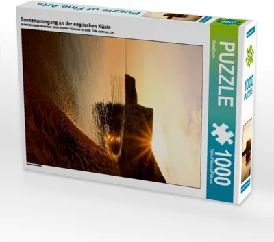 Produktbild von Calvendo Sonnenuntergang an der englischen Küste 1000 Teile Puzzle hoch 480x640mm, CALVENDO; 7384349