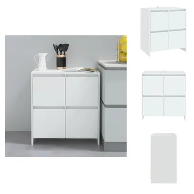 Obrázok produktu pre vidaXL Príborník biely 70x41x75 cm materiál na báze dreva - Príborníky