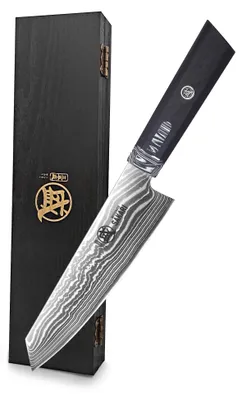 Kiritsuke-Messer 18 cm, japanisches Damascus-Küchenmesser
