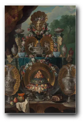Produktbild von Kunstdruck „Stilleben mit Silbergefäßen“ von Alexandre François Desportes – 20×30 cm – ungerahmt