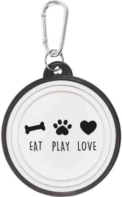 Produktbild von Hundenapf eat, play, love Walkies by bb-Klostermann - Faltbarer Hundenapf to go