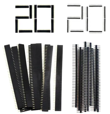 40 Stk. 2,54 mm 40-polige Stift- und Buchsenleiste PCB