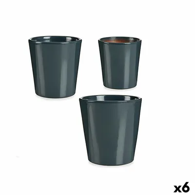 Obrázok produktu pre Sada kvetináčov Ibergarden LINCE PQ - 7011 antracitová hlina (6 kusov)