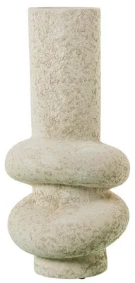 Keramik-Bodenvase sandbeige 40x18,5x18,5 cm