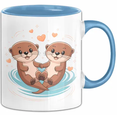 Produktbild von Otter Fan Tasse Geschenk Lustige Geschenkidee Spruch Für Niedliche Tier Liebhaber (Blau)