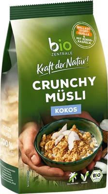 Produktbild von Crunchy Müsli Kokos knusprig exotisch lecker zum Frühstück 375g