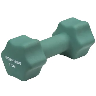Produktbild von Sport-Thieme Fausthantel "Neopren", 8 kg, Grau
