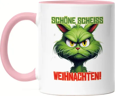 Produktbild von Schöne Scheiss Weihnachten Tasse Rosa Katzenbesitzer Sarkasmus Geschenk