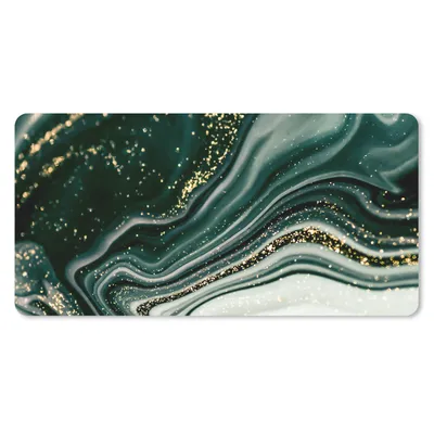 Produktbild von MuchoWow® Mauspad Mousepad Marmoroptik - Gold - Grün - Glitter - Design - Marmor 60x30 cm - Mousepads - Maus Mat - Pad - Mausunterlage - Nachhaltig