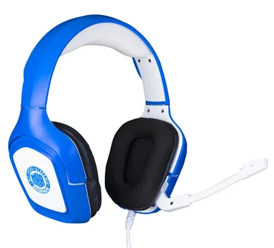Image de Konix My Hero Academia Headset avec câble pour jeux PS4, PS5, Switch, Xbox One et X|S Series - Microphone - Câble de 1,5 m - Connexion de 3,5 mm - White et Blue
