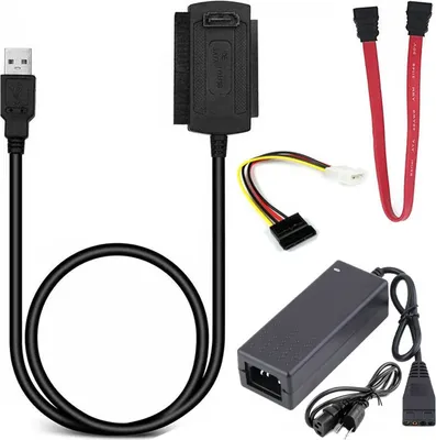 Zdjęcie produktu dla Adapter SATA na USB dla dysków twardych 2,5" 3,5" SATA Konwerter HDD SSD Stacja dokująca HDD Stacja dokująca IDE Super Speed Retoo