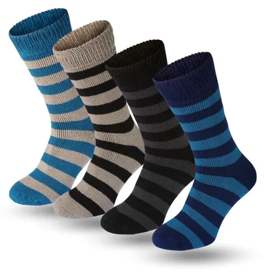 Imagen del producto de Calcetines térmicos hombre - Calcetines de invierno - Talla 6-11 - Pack de 4 pares