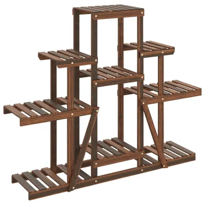 Image de Support à fleurs 110x25x96 cm bois massif de sapin